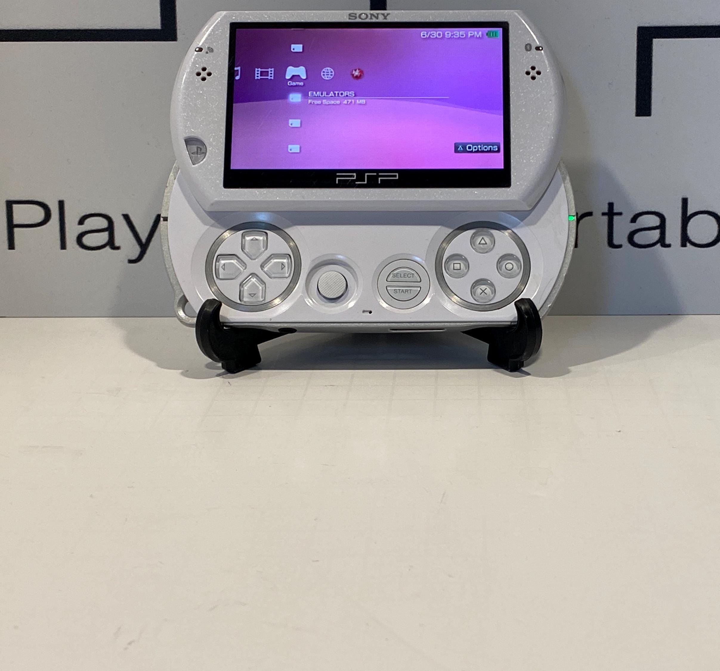 144 GB Games White PSP GO Import Custom Modded Bundle - White Sony