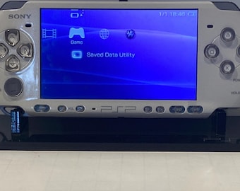 IPS White PSP 3000 Japan Import Bundle w/ Clear Buttons & IPS Laminated Glass Screen