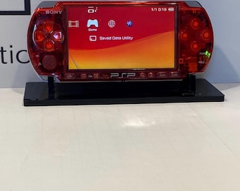 PSP 3000 New Clear Red Housing Japan Import with Extra Accessories Bundle