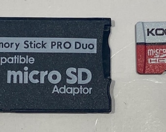 32GB Memory Stick Pro Duo Adapter with Micro SD Card