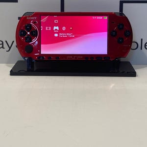 128 GB Games PSP 3000 New Red Housing Japan Import with Extra Accessories Bundle