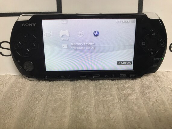 Psp 3000 Piano Black Custom Mod Cfw Bundle Deal 32 Mb Etsy Canada