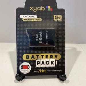 Sony PSP 2000/3000 3.6 Volt 1100 mAh Extended Capacity Replacement Battery
