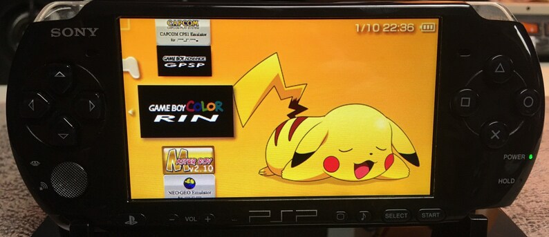 32 Gb Psp 3000 Piano Black Retro Game Pack Custom Mod 32 Gb Etsy