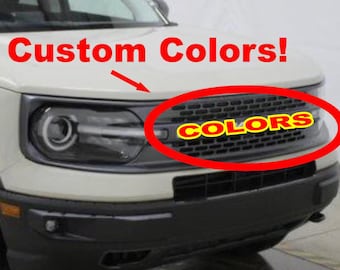 Colored Vinyl Letter Overlays stickers fit 2021 thru 2025 Bronco Sport