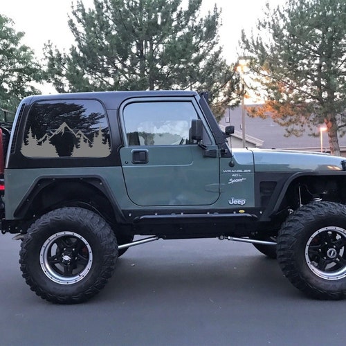 Mountain Window Decals Fit Jeep Wrangler TJ 1997-2006 Precut - Etsy UK