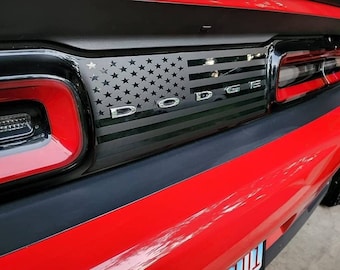 American Flag Decal Fits 2015-2023 Dodge Challenger Rear Trunk Accent between Taillights