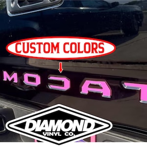 Incrustaciones de letras de vinilo para portón trasero Calcomanía compatible con Toyota Tacoma 2016 en adelante