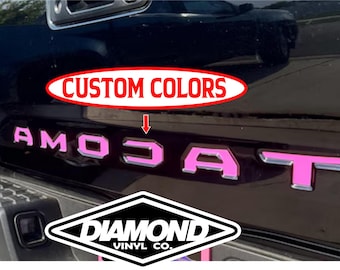 Vinyl Letters Tailgate inlays Decal fit 2016 and up Toyota Tacoma Tailgate