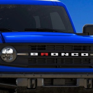 Vinyl Letter Overlay Decal for 2021 Ford Bronco Full Size Big Bronco image 3