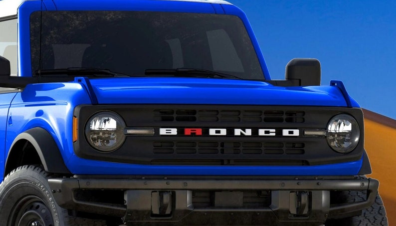 Vinyl Letter Overlay Decal for 2021 Ford Bronco Full Size Big Bronco image 3