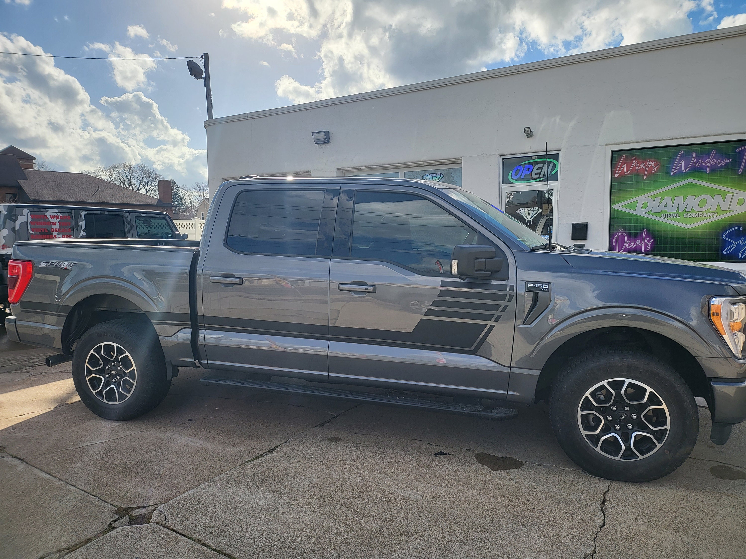 Side Hockey Arrow Graphics Vinyl Decals Auto Stripes Stickers Fits Ford F150 2009-2023