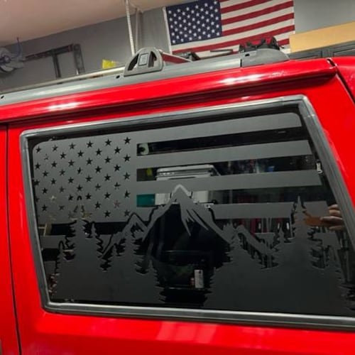 Jeep XJ Cherokee Rear Window Decal set of 2 Etsy