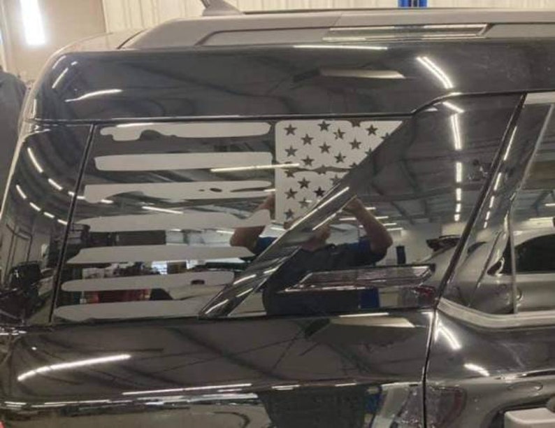 Distressed American Flag Rear Side Window Decals for 2021+ Ford Bronco ...