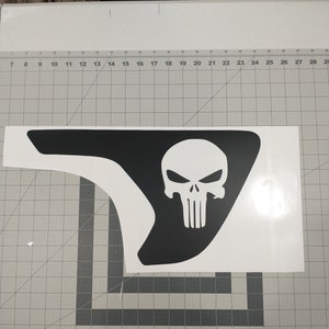 Fender Vent Punisher Blackout Decals fit 2018-2024 Jeep Wrangler / Gladiator