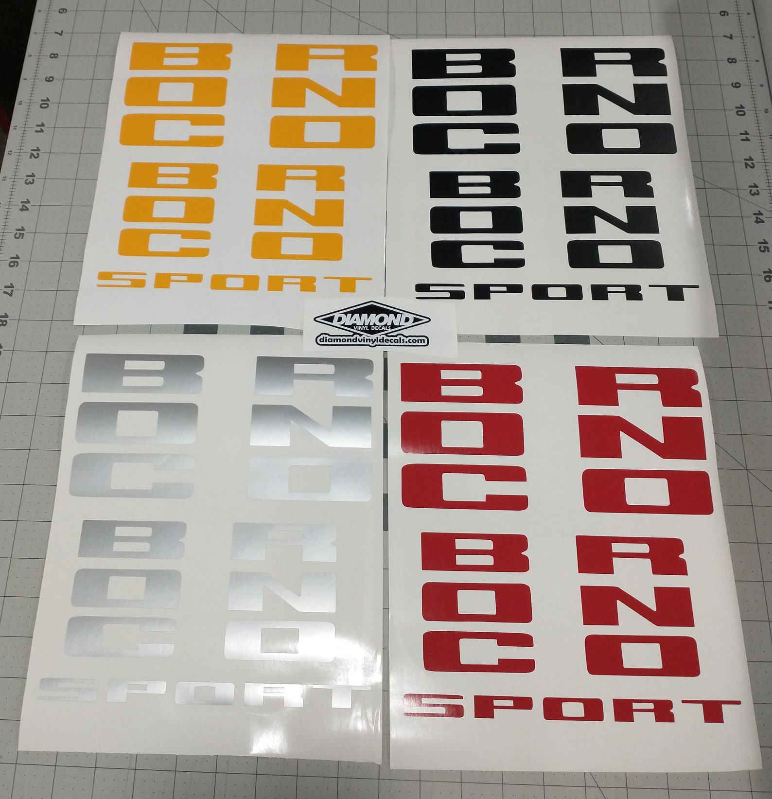 Vinyl Letters Overlay Decal for 2021 Ford Bronco Sport FRONT Etsy