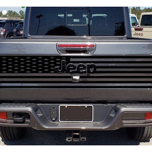 Tailgate Flag Fits 2019-2024 Jeep Gladiator Do NOT need to remove letters! Precut