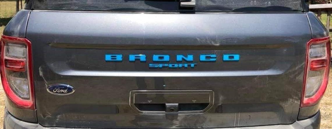 Vinyl Letters Overlay Decal For 2021 Ford Bronco Sport REAR Etsy