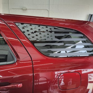 Distressed American Flag Rear Window Decals Fit Dodge Durango 2011-2025 ...