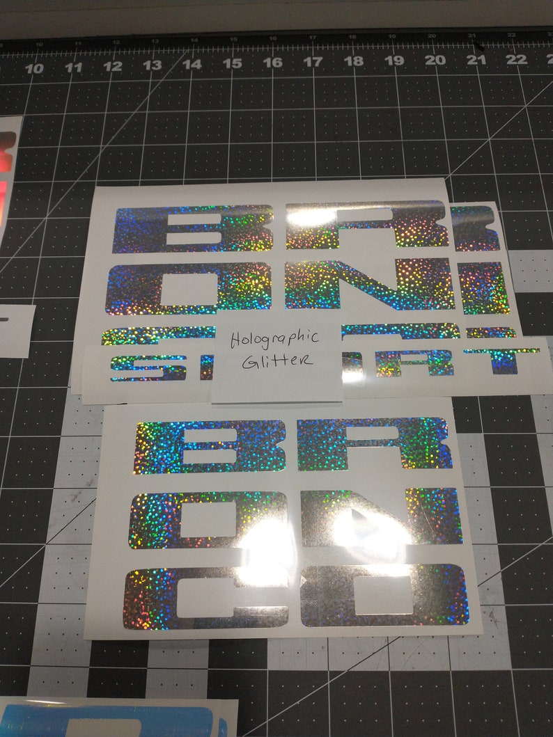 Holographic and Glitter Vinyl Letters Overlay Decal for 2021 Etsy