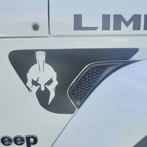 Fender Vent Gladiator Blackout Decals fits 2018 and up Jeep Wrangler / Gladiator