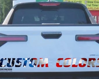 Custom Vinyl Letters Tailgate inlays Decal fit 2022 and up Santa Cruz Tailgate