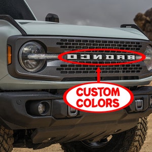 Vinyl Letter Overlays fit 2021 thru 2025 Bronco