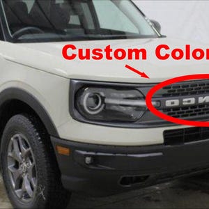 Printed Colors Vinyl Letter Overlays Fit 2021 thru 2025 Ford Bronco Sport