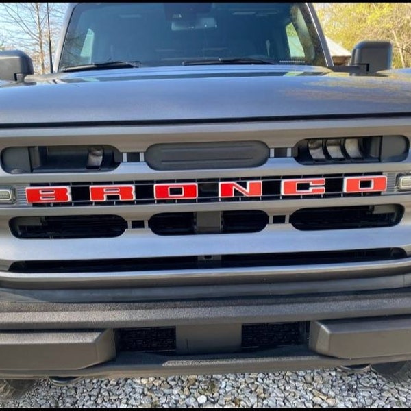 Bronco Grill Letters Etsy