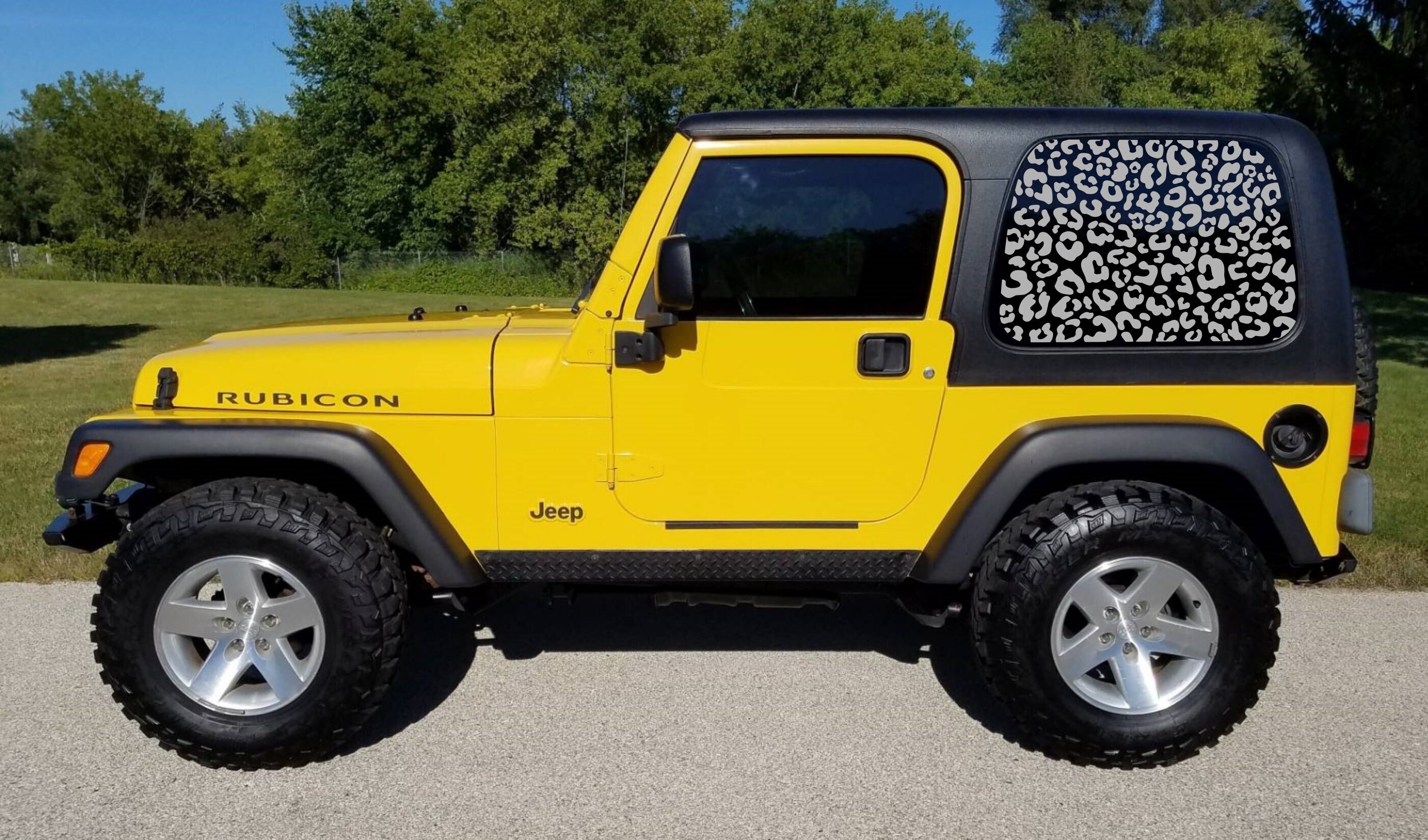 Leopard Cheetah Print Rear Window Decals Fit Jeep Wrangler TJ - Etsy Norway Leopard Cheetah Print Rear Window Decals Fit Jeep Wrangler TJ - Etsy Norway