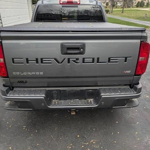 Vinyl Letters Inset Decals fit 2021-2025 Chevrolet Colorado Tailgate