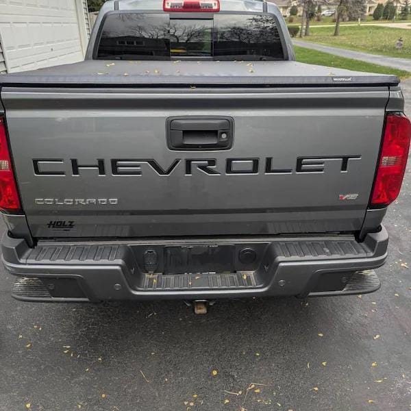 Vinyl Letters Inset Decals fit 2021-2025 Chevrolet Colorado Tailgate