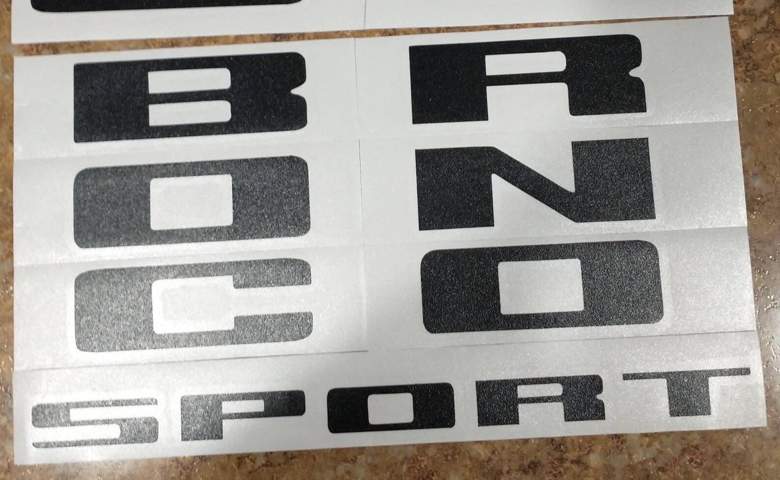 Vinyl Letters Overlay Decal for 2021 Ford Bronco Sport REAR Etsy