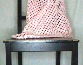 Pink Confetti granny square baby blanket.