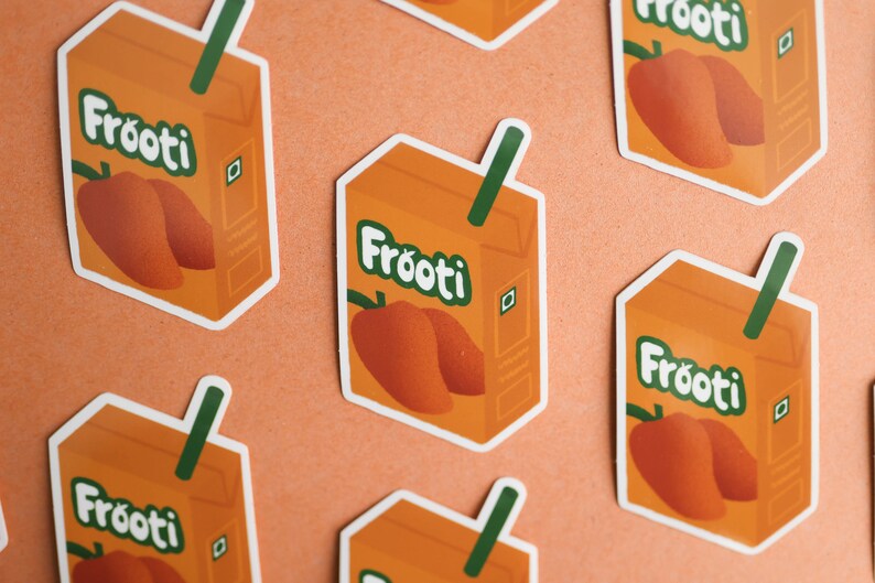 Sticker Frooty Desi Snacks Sticker Pack | Indian Parle G Biscuits, Magic Masala Lays ...