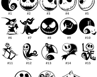 Nightmare Before Christmas Decal Etsy