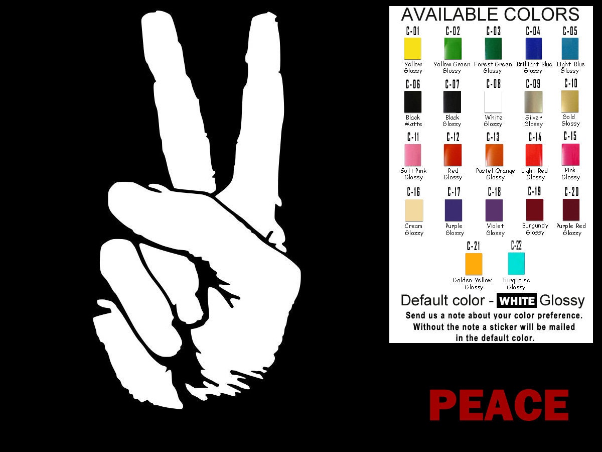 Peace Love and Rock and Roll Vinyl Decal Sticker Car Wall Window Laptop ...
