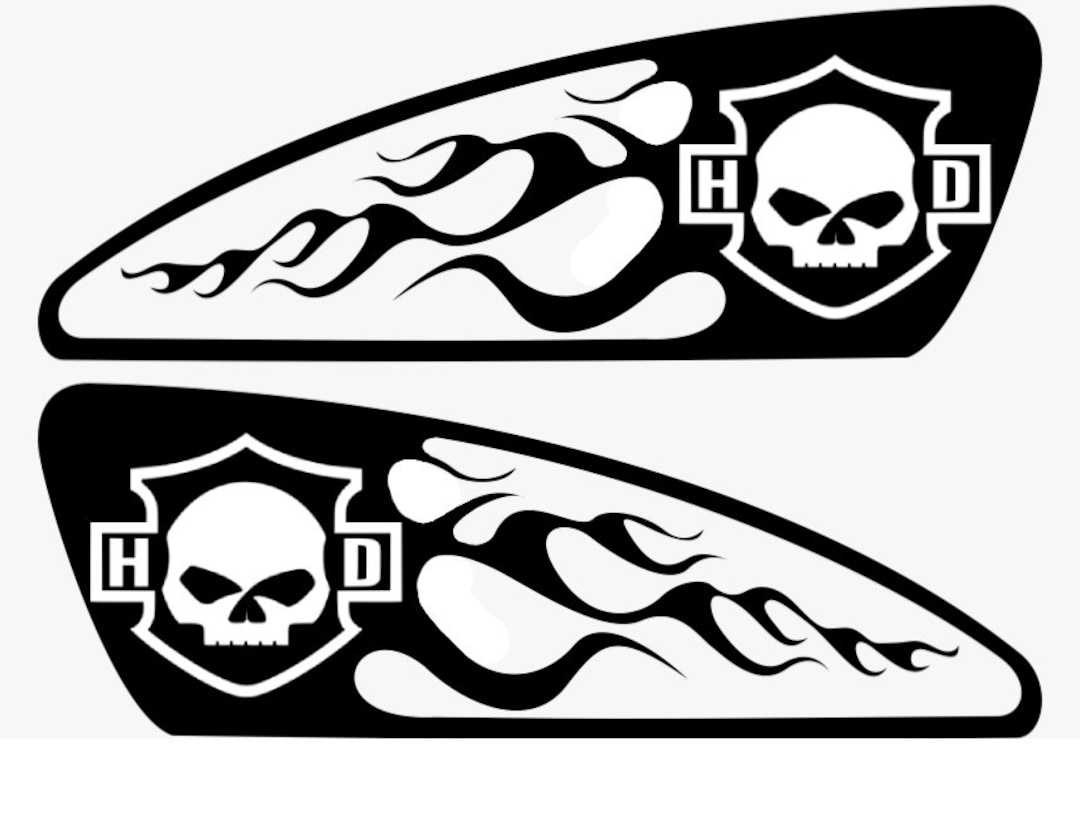 Motorcycle Gas Tank Bike Club HD Harley Vinyl Decal Sticker Car Wall