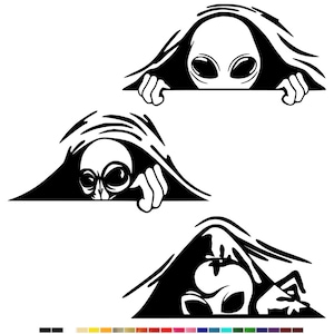 Alien UFO Area 51  Vinyl Decal Sticker Car Wall Window Laptop