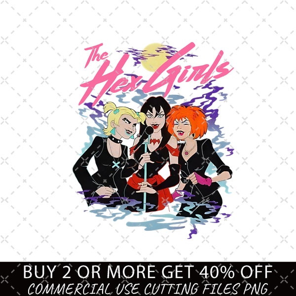 Hex Girls Png, Vtg The Hex Girls Rock Band Music Png, Music Concert 2023, Hex Girls 2023 Tour Png, Anniversary Gift
