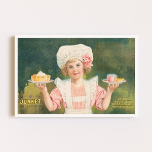 Herunterladbare Drucke | Vintage Poster | Backen Druck | Küche Poster | Vintage Food-Werbeplakat | Druckbare Kunst