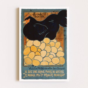 Herunterladbare Drucke | Französisches Poster | Rustikales Küchen Poster | Huhn Wand Kunst | Essen Poster | Ei Wand Kunst | Druckbare Kunst