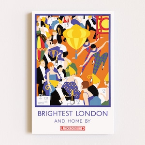 Herunterladbare Drucke | Londoner Untergrund | Retro Poster | Reise Poster | Britische Drucke | Druckbare Kunst