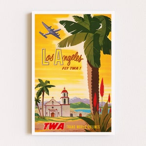 Herunterladbare Drucke | Reise Poster | Los Angeles Poster | Kalifornien Poster | Bunte Wandkunst | Druckbare Kunst