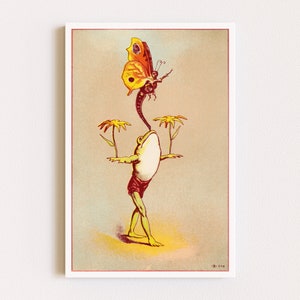Herunterladbare Drucke | Frosch Druck | Vintage Poster | Zirkus Poster | Cottagecore Dekor | Druckbare Kunst