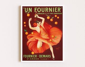Impresiones descargables / Cartel francés / Cartel de bar / Cartel de alcohol / Cartel de cocina roja / Cartel de champán vintage / Arte de pared imprimible
