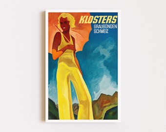 Downloadable Prints | Vintage Poster | Ad Poster | Colorful Wall Art | Retro Travel Poster | Printable Wall Art