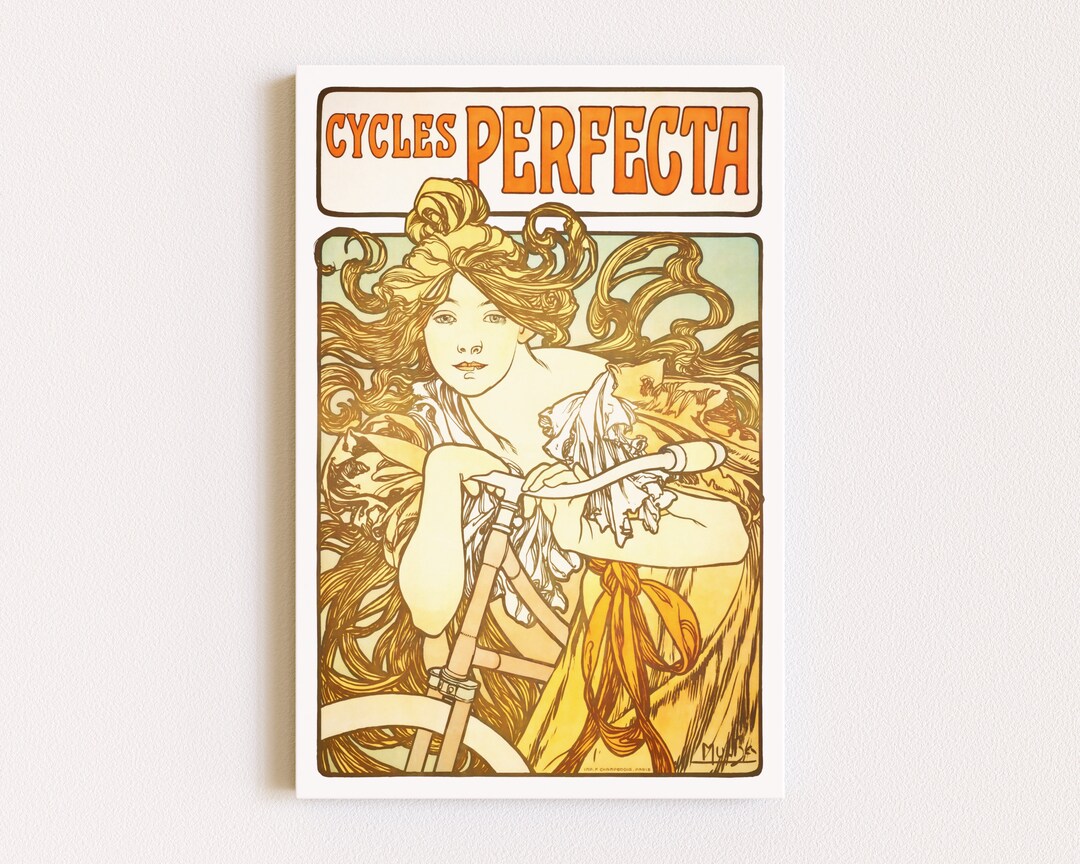 Poster Art Nouveau Français - Affiche Vintage Féerique Avec Femme, Impression Haut De Gamme, Décoration Murale élégante
