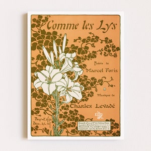Downloadable Prints | Art Nouveau Print | French Poster | Flower Art Print | Ad Poster | Printable Wall Art