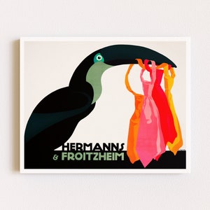 Downloadable Prints | Retro Poster | Colorful Wall Art | Tropical Print | Ad Poster | Printable Wall Art